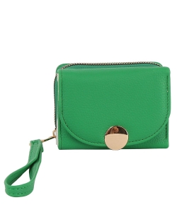 Fashion Flap Wallet Wristlet GLW-0141 KELLY GREEN